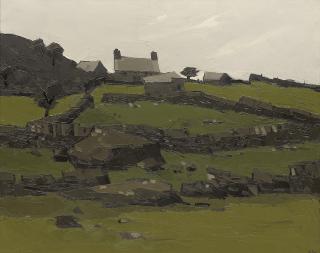 Sir Kyffin Williams, R.A. - Farm at Deiniolen