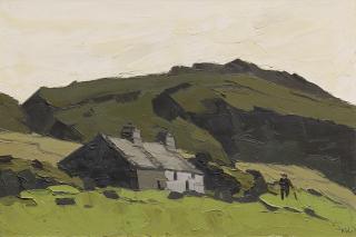 Sir Kyffin Williams, R.A. - Farm near Llanllyfini