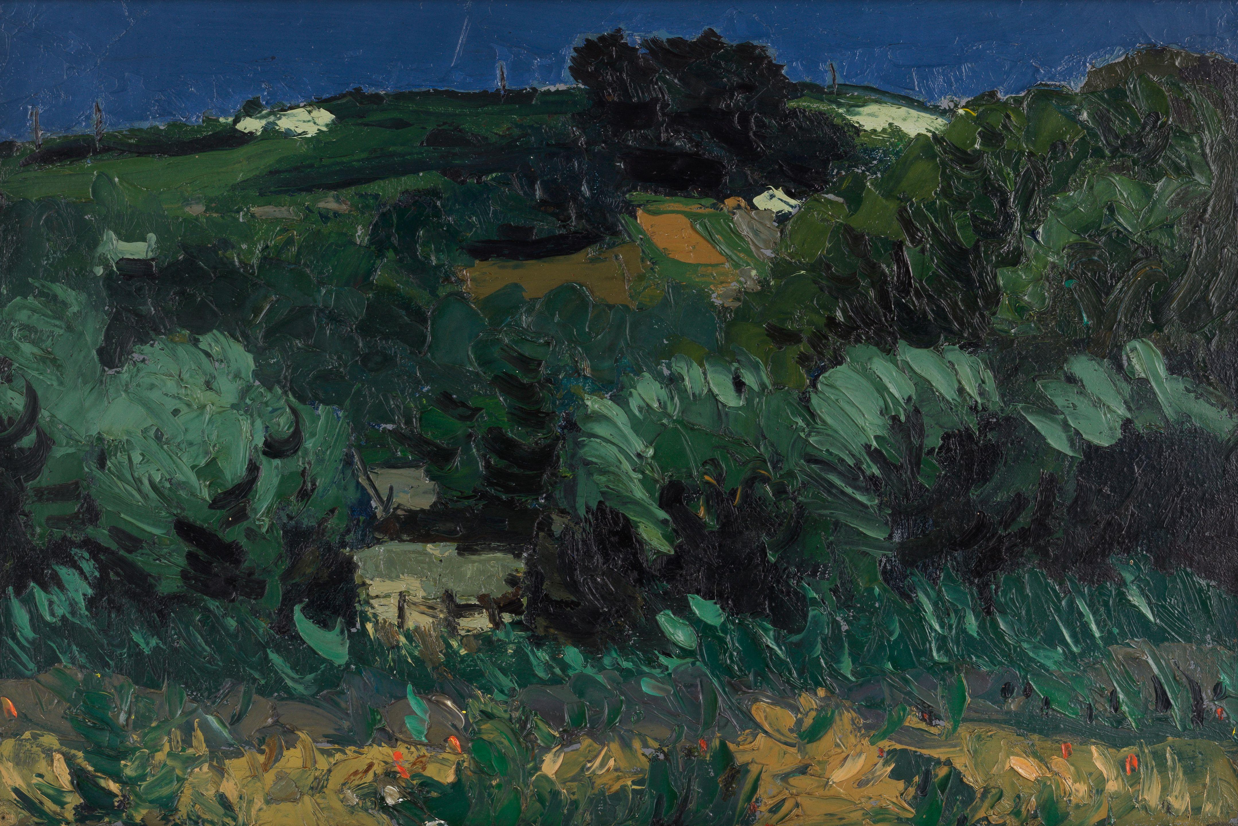 Sir Kyffin Williams R.A. - Heathland, Beaumaris