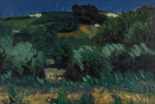 Sir Kyffin Williams R.A. - Heathland, Beaumaris