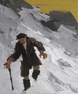 Sir Kyffin Williams, R.A. - Hill Farmer No.1