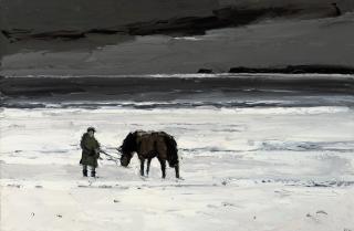 Sir Kyffin Williams, R.A. - Man and Horse