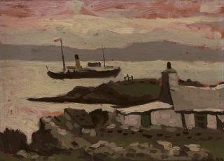 Sir Kyffin Williams, R.A. - Pilot Boat, Moelfre, Anglesey