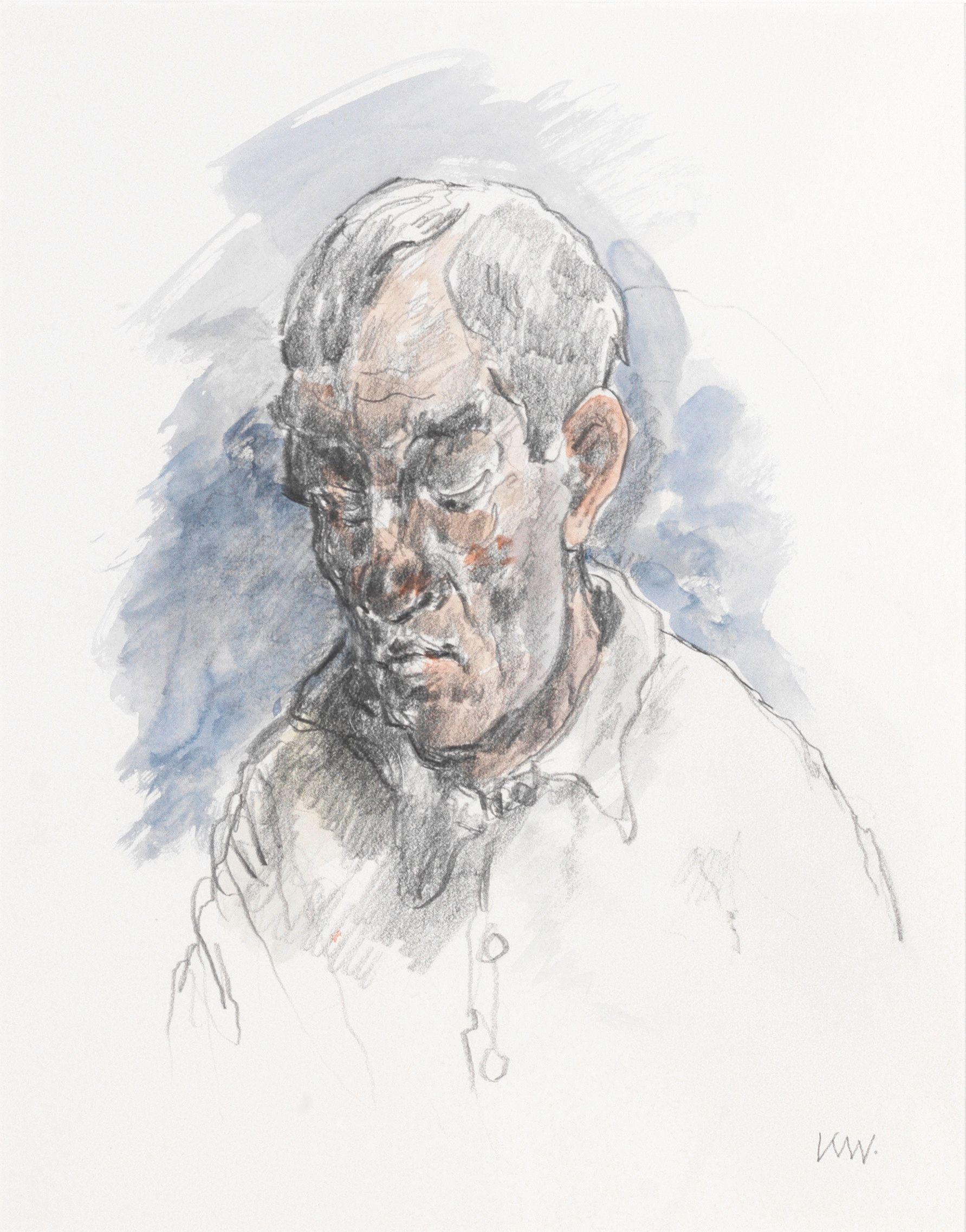 Sir Kyffin Williams R.A. - Portrait Of A Man