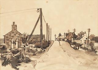 Sir Kyffin Williams R.A. - Rhos y Bol, Anglesey