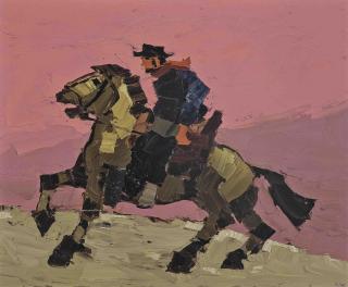 Sir Kyffin Williams, R.A. - Rider in the Desert