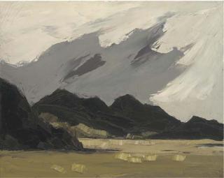 Sir Kyffin Williams, R.A. - Stormy Sky Over The Mountains