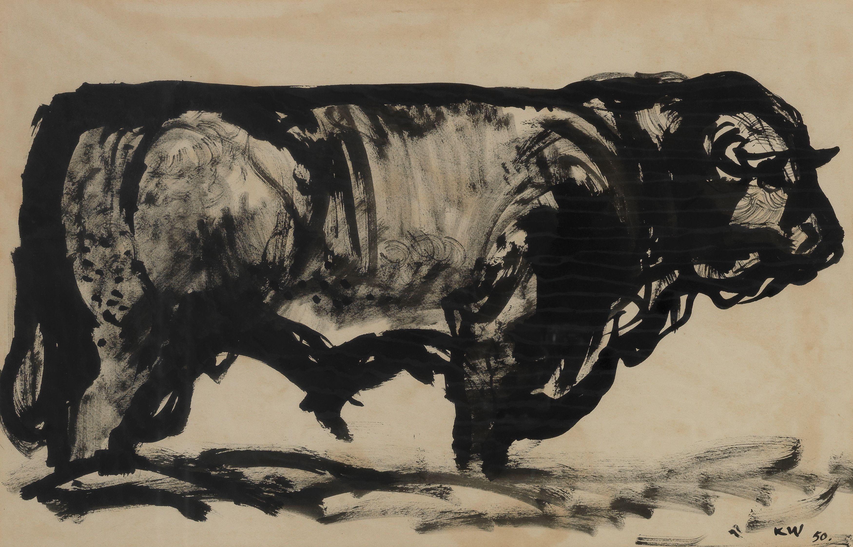 Sir Kyffin Williams R.A. - The Bull