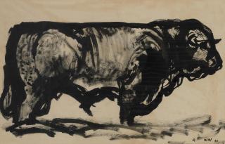 Sir Kyffin Williams R.A. - The Bull