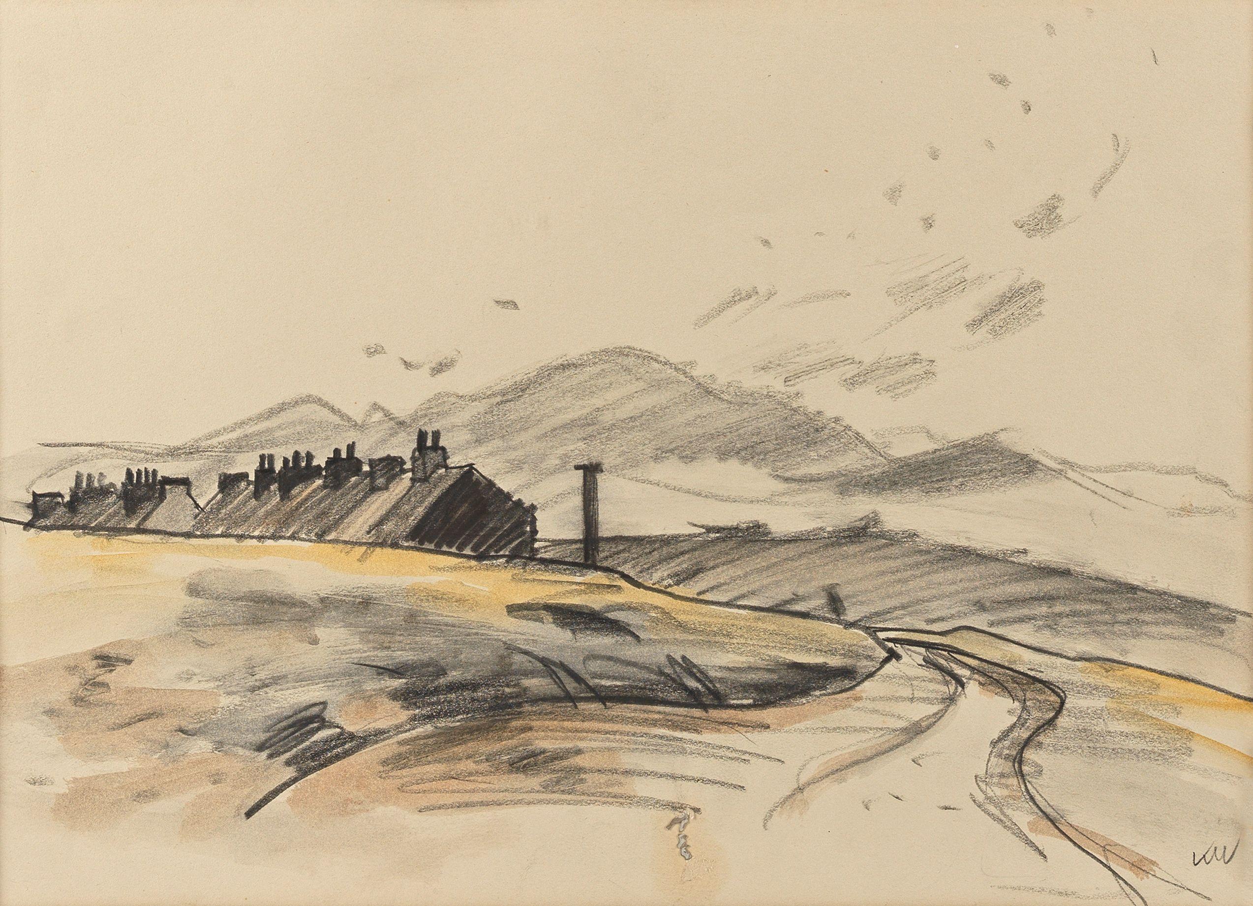 Sir Kyffin Williams R.A. - The Hamlet In The Hills