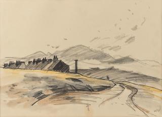 Sir Kyffin Williams R.A. - The Hamlet In The Hills