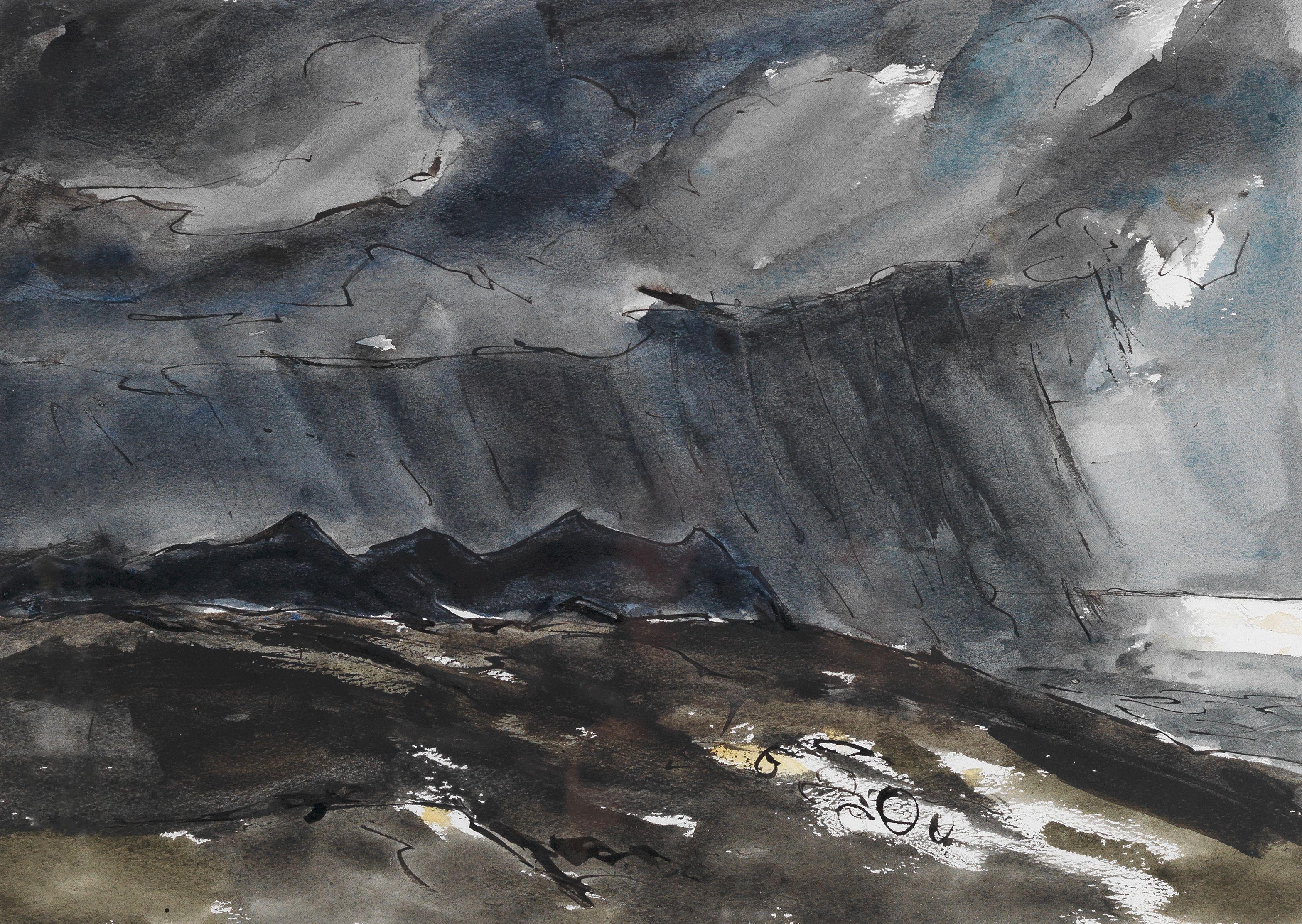 Sir Kyffin Williams R.A. - Welsh Coast, Near Penmaenmawr