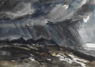 Sir Kyffin Williams R.A. - Welsh Coast, Near Penmaenmawr