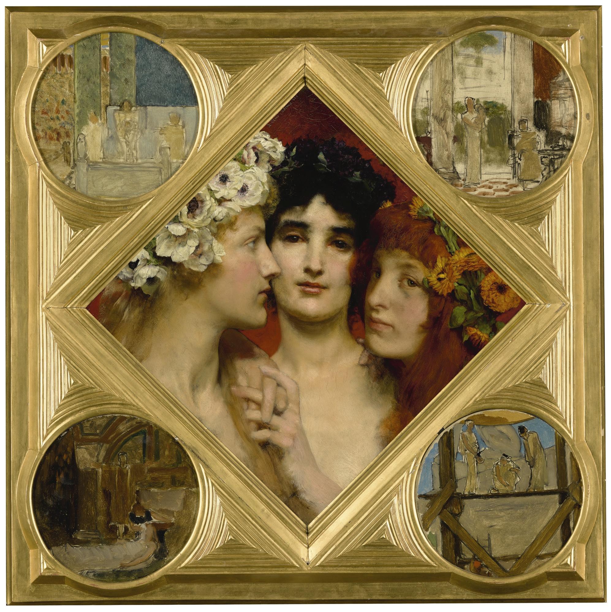 Sir Lawrence Alma-Tadema, O.M., R.A. - British the Three Graces