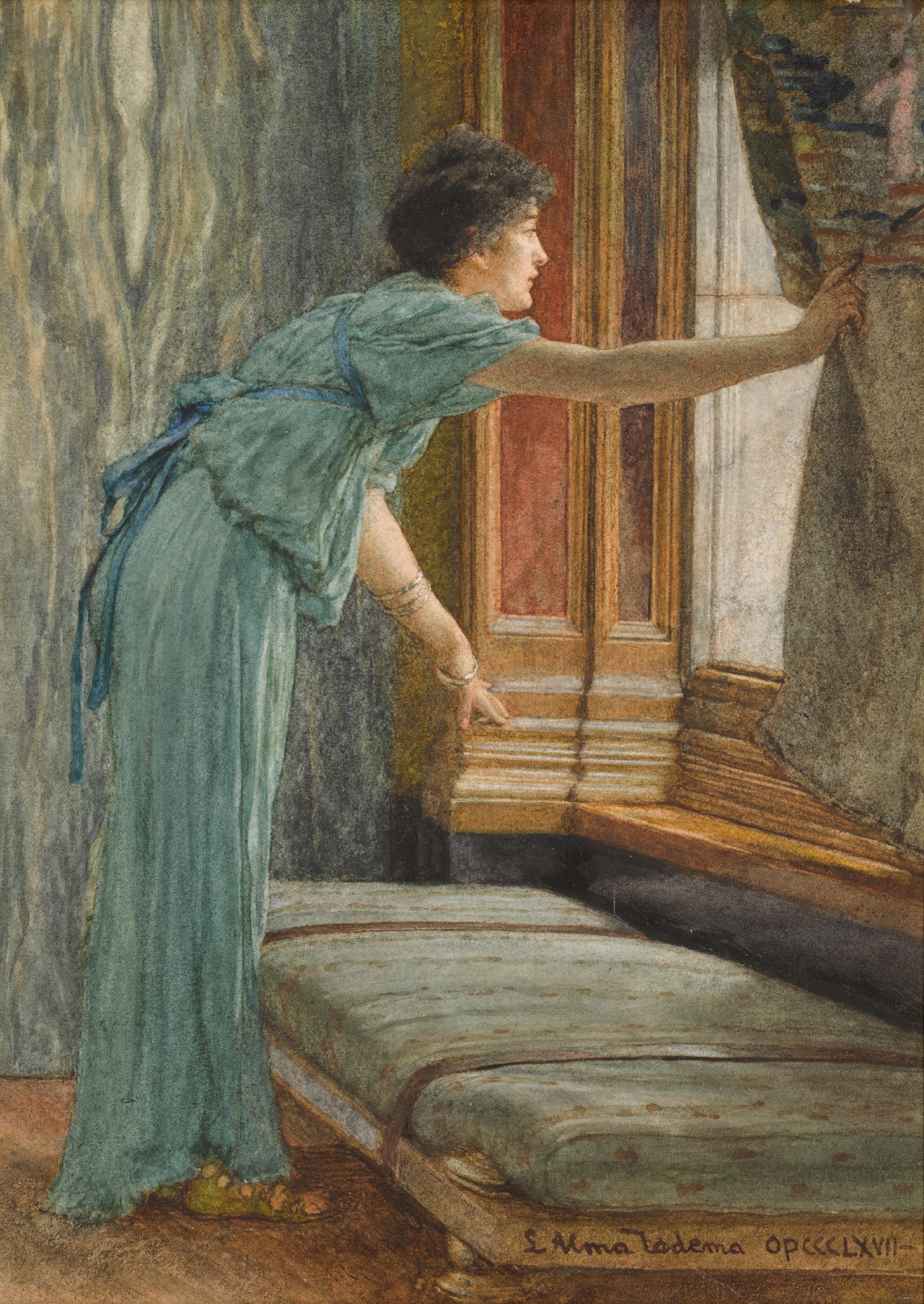 Sir Lawrence Alma-Tadema, O.M., R.A. - Expectation (Impatient)