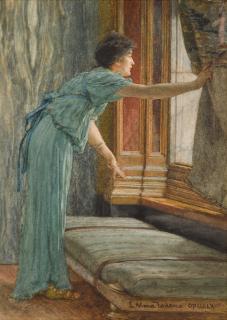 Sir Lawrence Alma-Tadema, O.M., R.A. - Expectation (Impatient)
