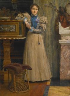 Sir Lawrence Alma-Tadema, O.M., R.A. - Portrait Of Clothilde Enid, Daughter Of Edward Onslow Ford