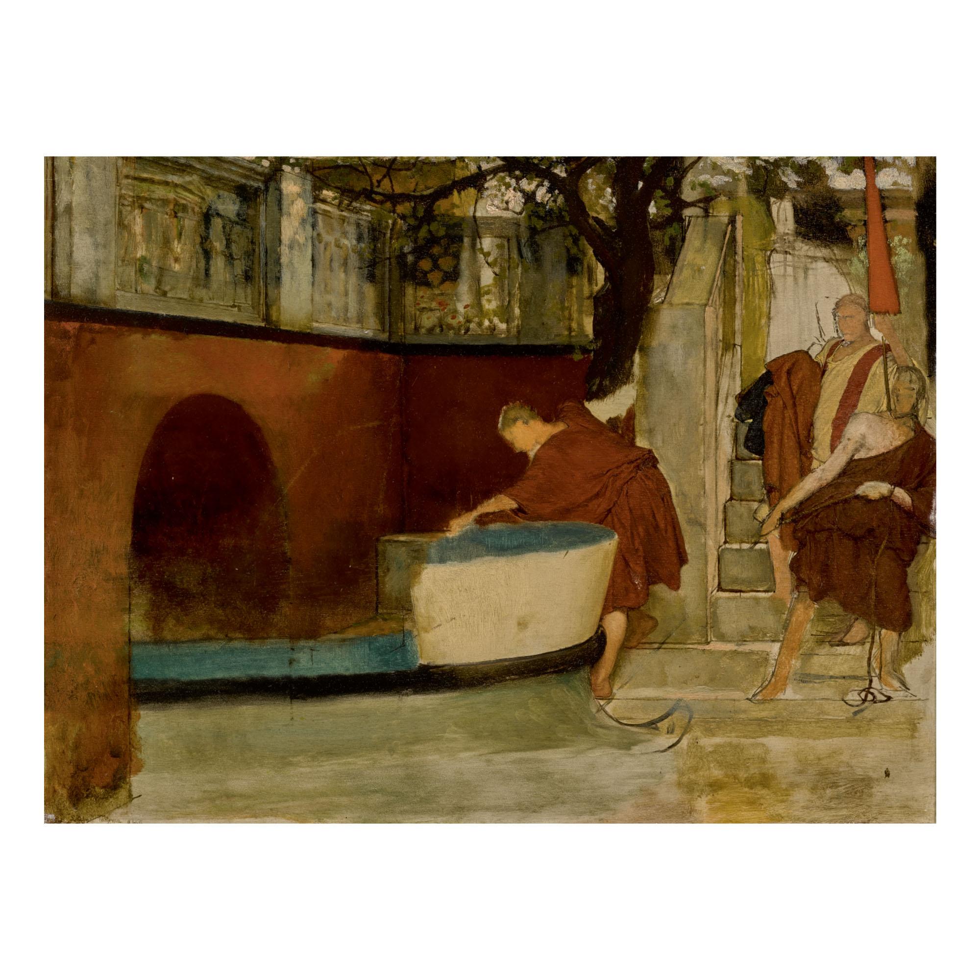 Sir Lawrence Alma-Tadema, O.M., R.A. - The Embarkation On The Barge