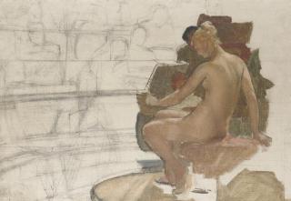 Sir Lawrence Alma-Tadema, O.M., R.A. - The Roman Art Class