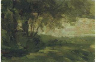 Sir Lawrence Gowing, R.A. - A Wooded Landscape
