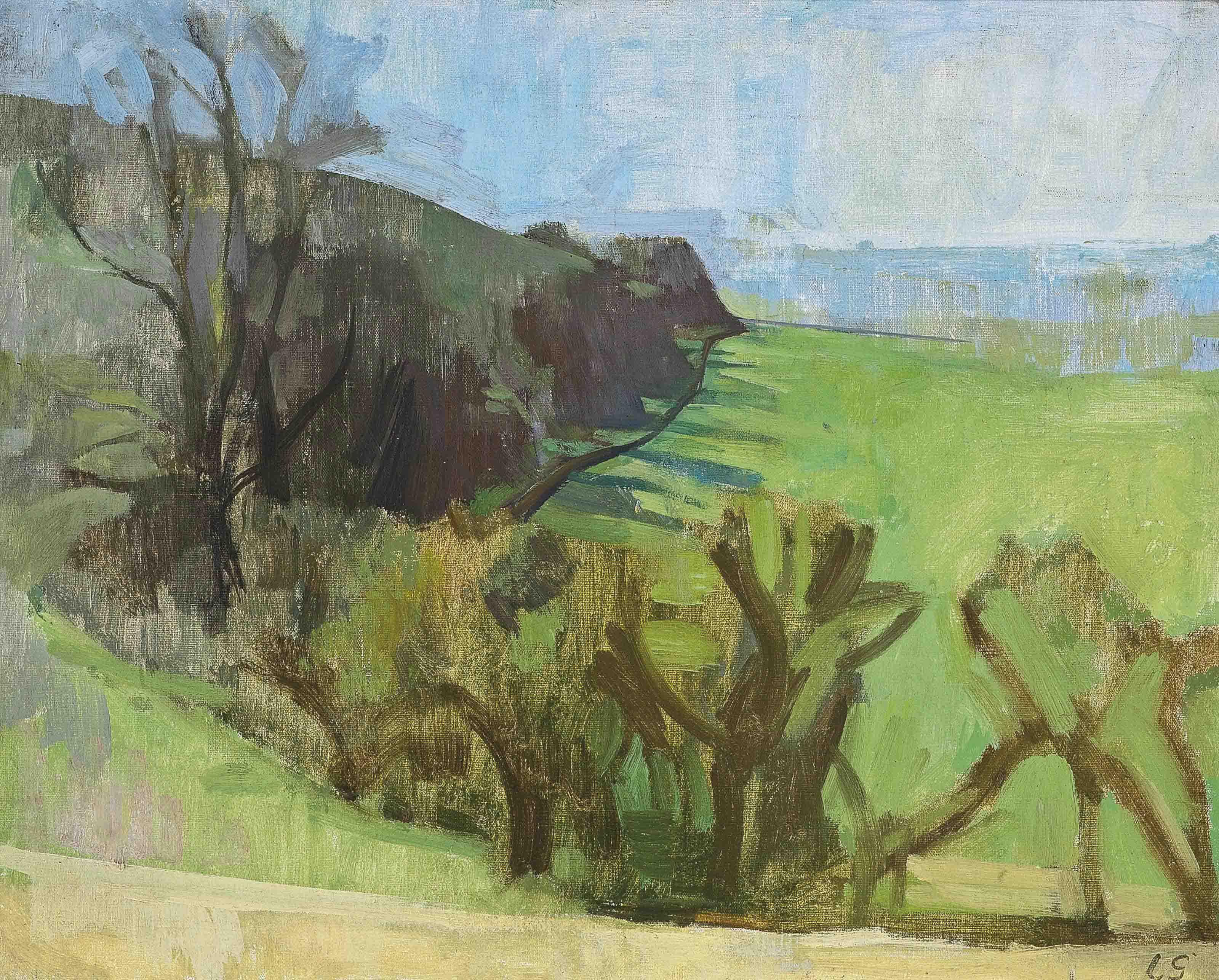 Sir Lawrence Gowing, R.A. - Trees on Hamdown