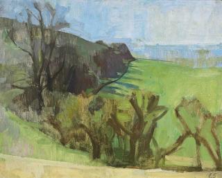 Sir Lawrence Gowing, R.A. - Trees on Hamdown