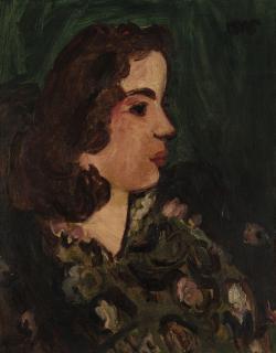 Sir Matthew Smith - Head of a Girl