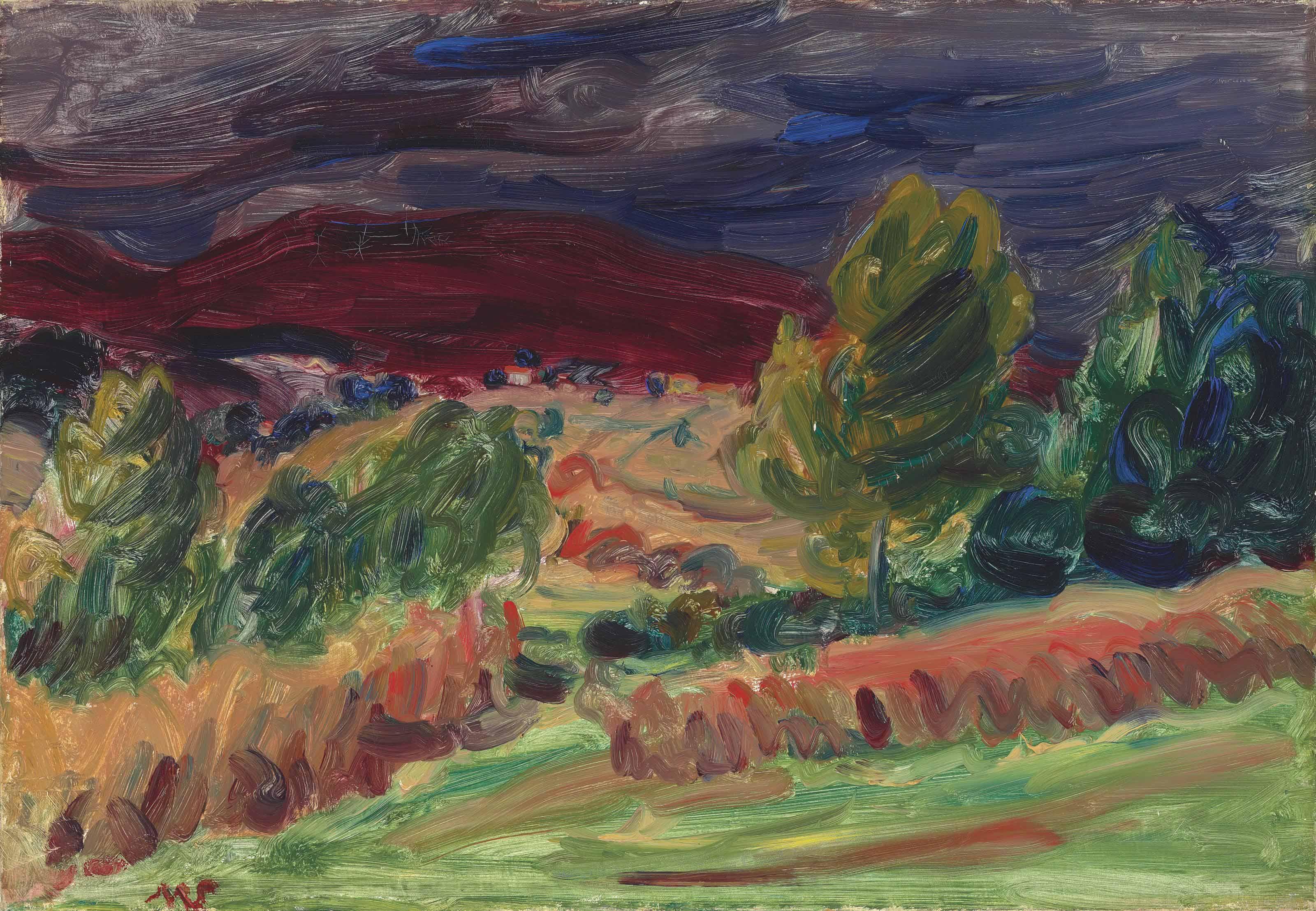 Sir Matthew Smith - Landscape, South Of France