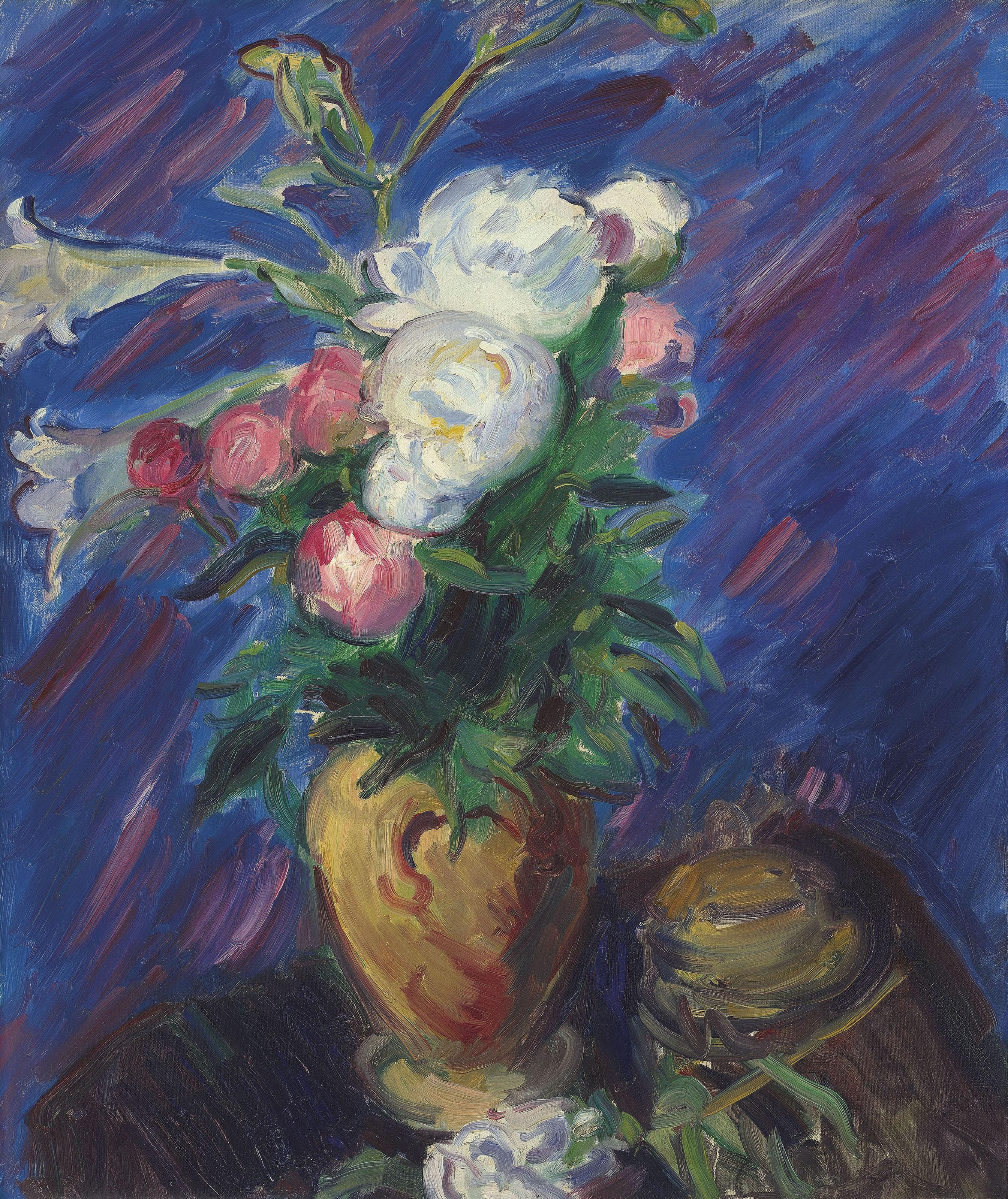 Sir Matthew Smith - Peonies and Lilies