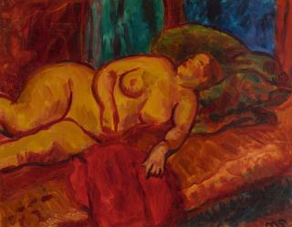 Sir Matthew Smith - Reclining Nude
