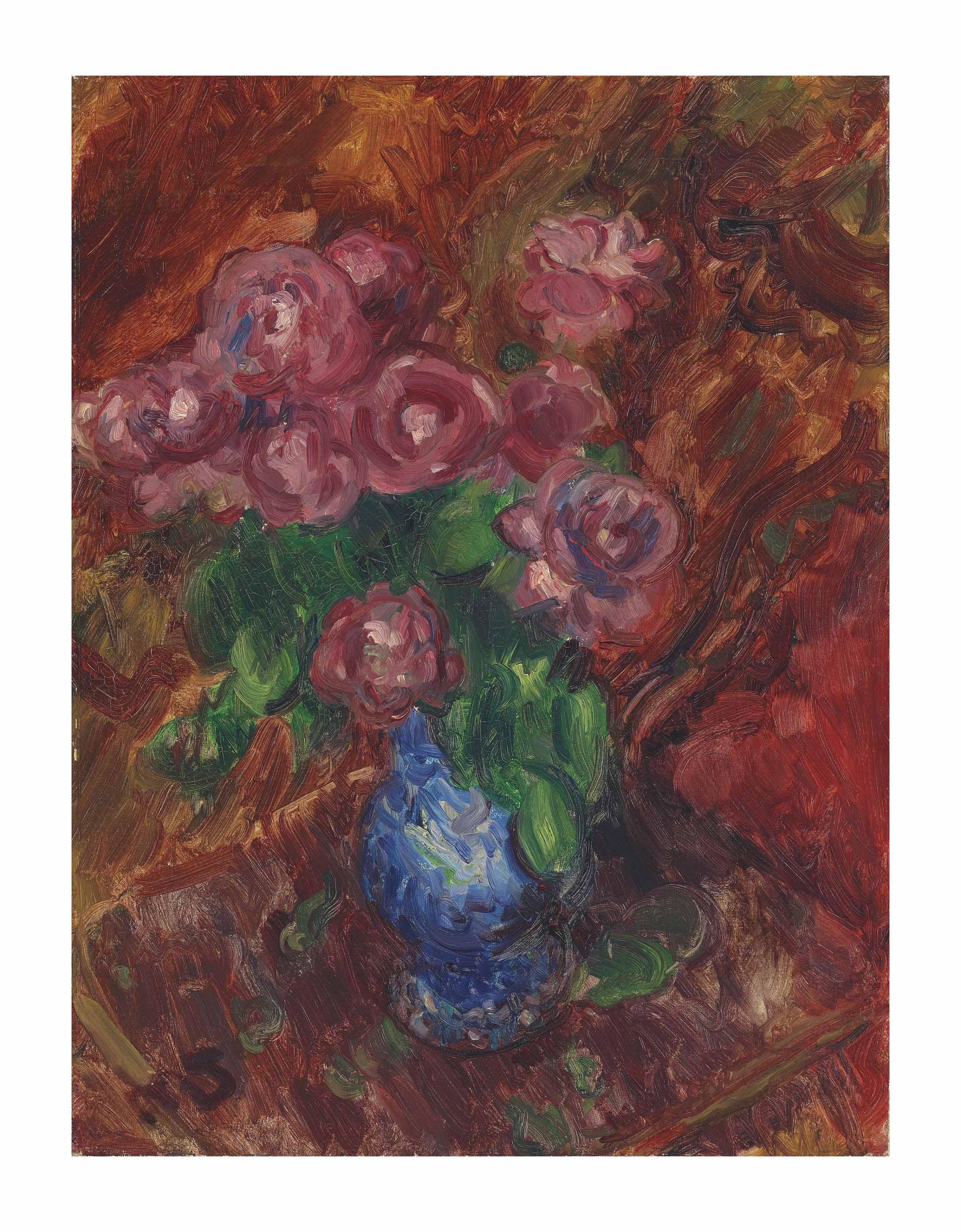 Sir Matthew Smith - Red Roses