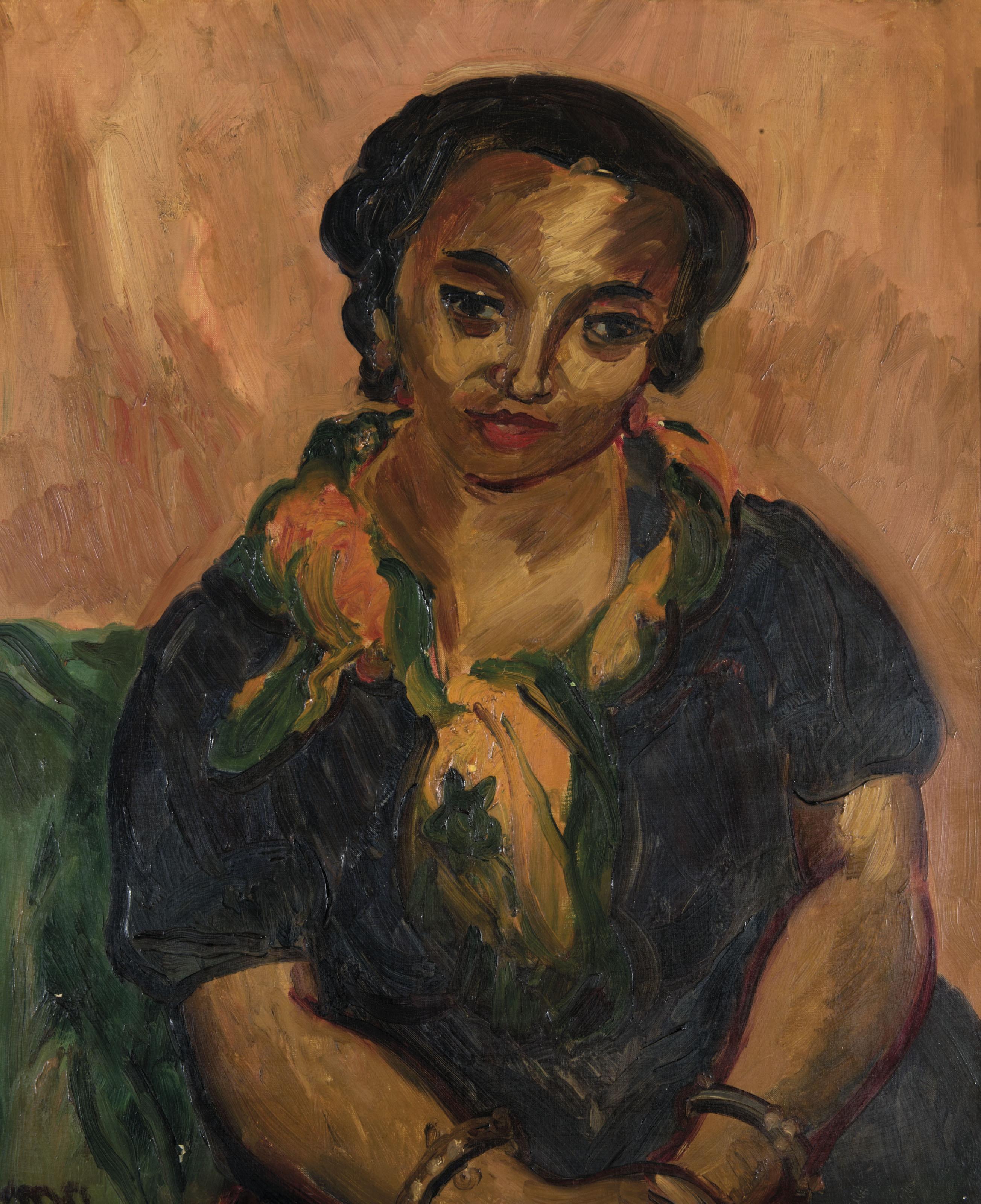 Sir Matthew Smith - The Bright Scarf