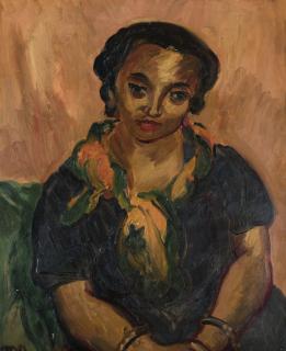 Sir Matthew Smith - The Bright Scarf