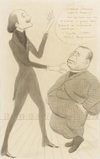 Sir Max Beerbohm - M. Rostand (Rehearsing \'Cyrano De Bergerac\')