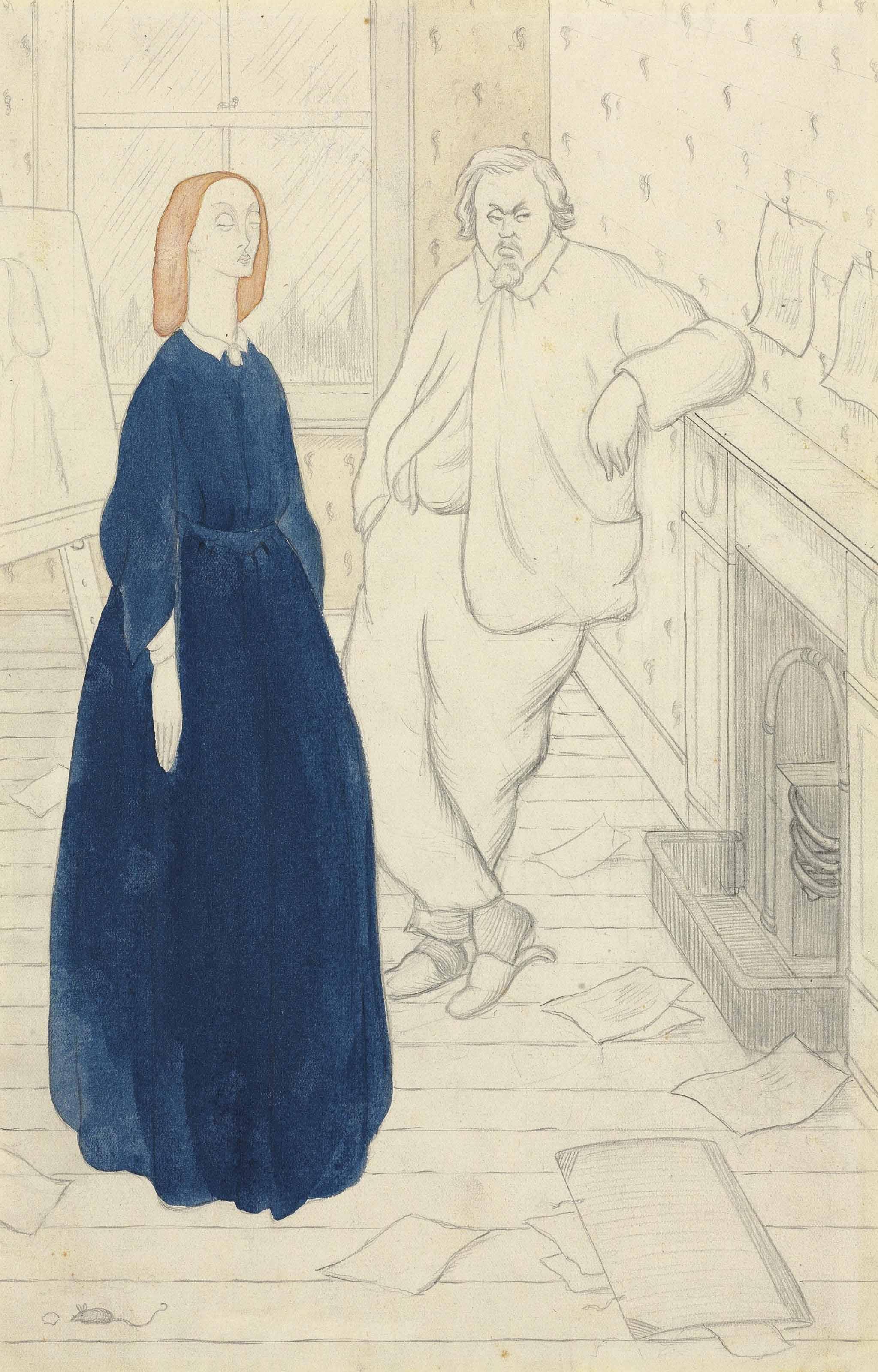 Sir Max Beerbohm - Rossetti\'S Courtship