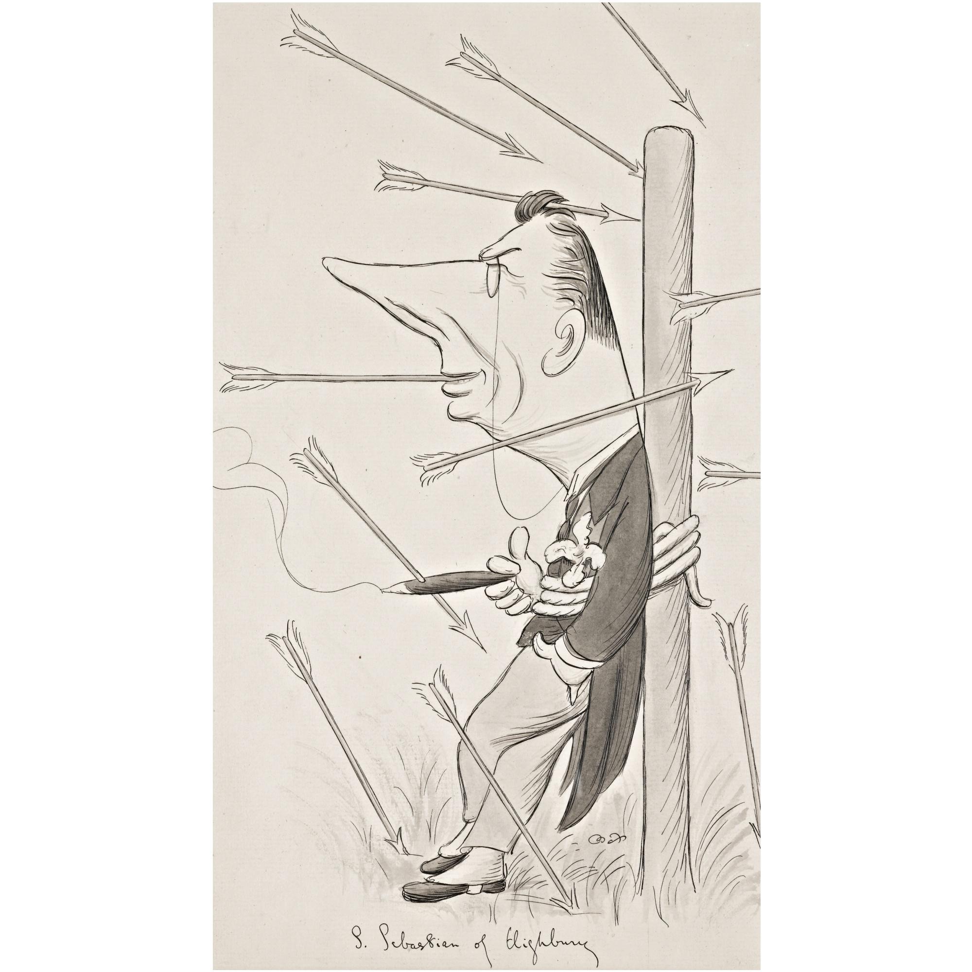 Sir Max Beerbohm - S. Sebastian Of Highbury (Joseph Chamberlain)