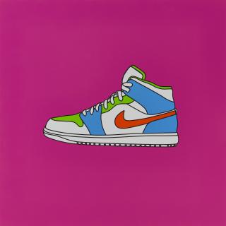 Sir Michael Craig-Martin - Untitled (Nike trainer magenta)