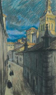 Sir Muirhead Bone HRSA HRWS HARIBA HRE LLB D Litt - Sunday Night, San Martin, Segovia, Spain