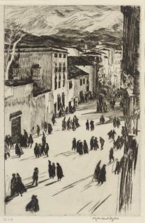 Sir Muirhead Bone - A Spanish Good Friday (Campbell Dodgson 412)