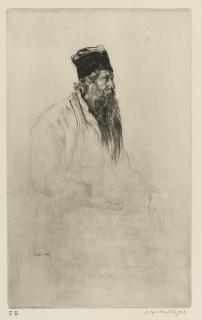 Sir Muirhead Bone - Rabindranath Tagore (Campbell and Dodgson 371)