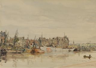 Sir Muirhead Bone - The Chamber Of Commerce, Dieppe