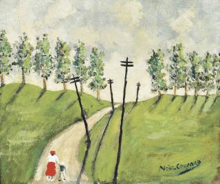 Sir Noël Coward - A Jamaican landscape with mother and child