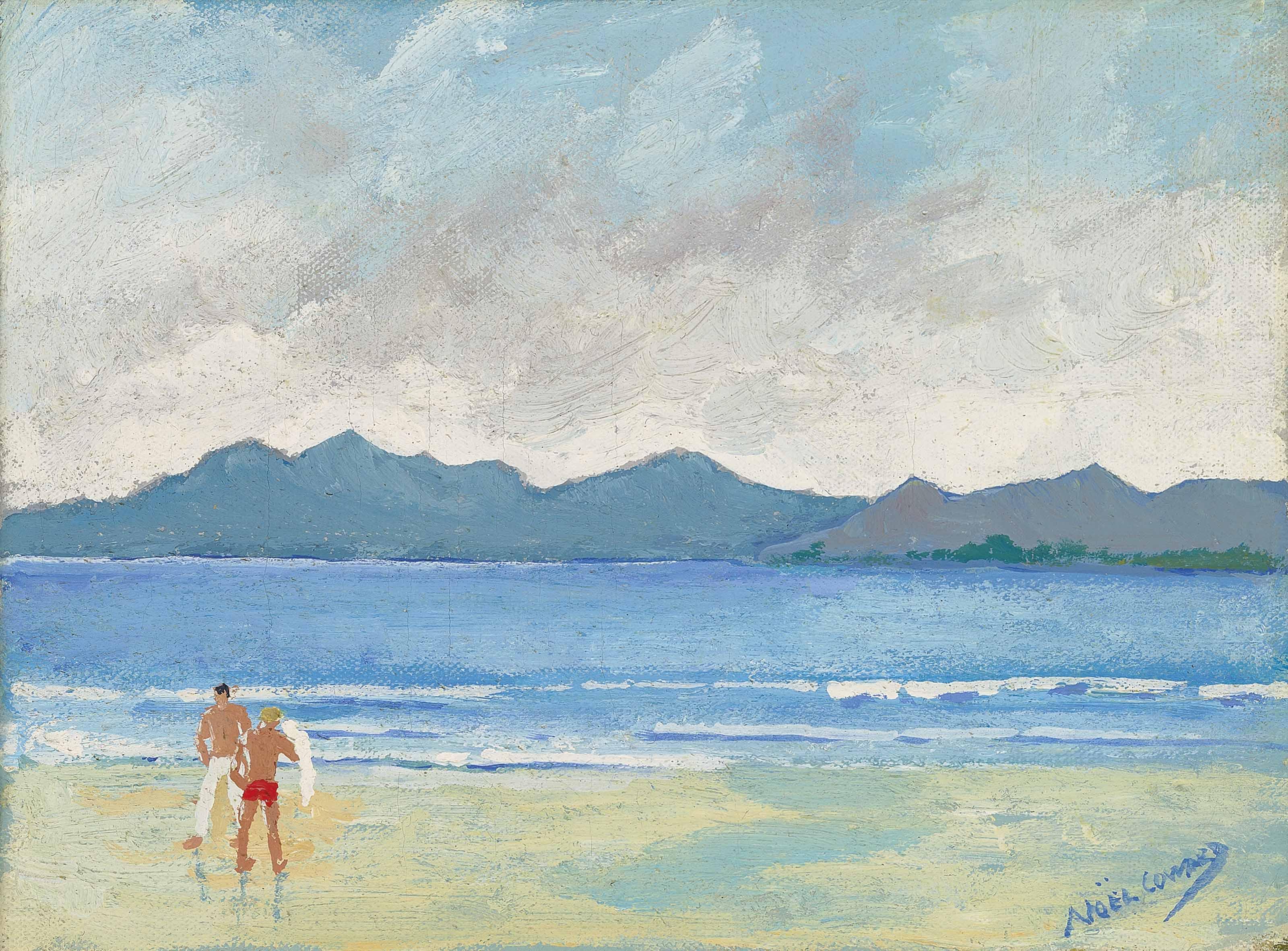 Sir Noël Coward - Two bathers