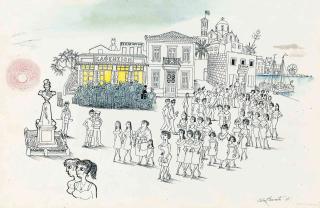 Sir Osbert Lancaster - Sunday Evening On The Islands, 1961