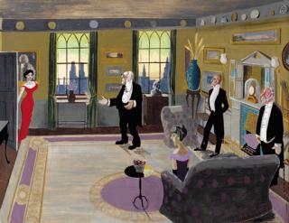 Sir Osbert Lancaster - Zuleika Meeting The Duke Of Dorset