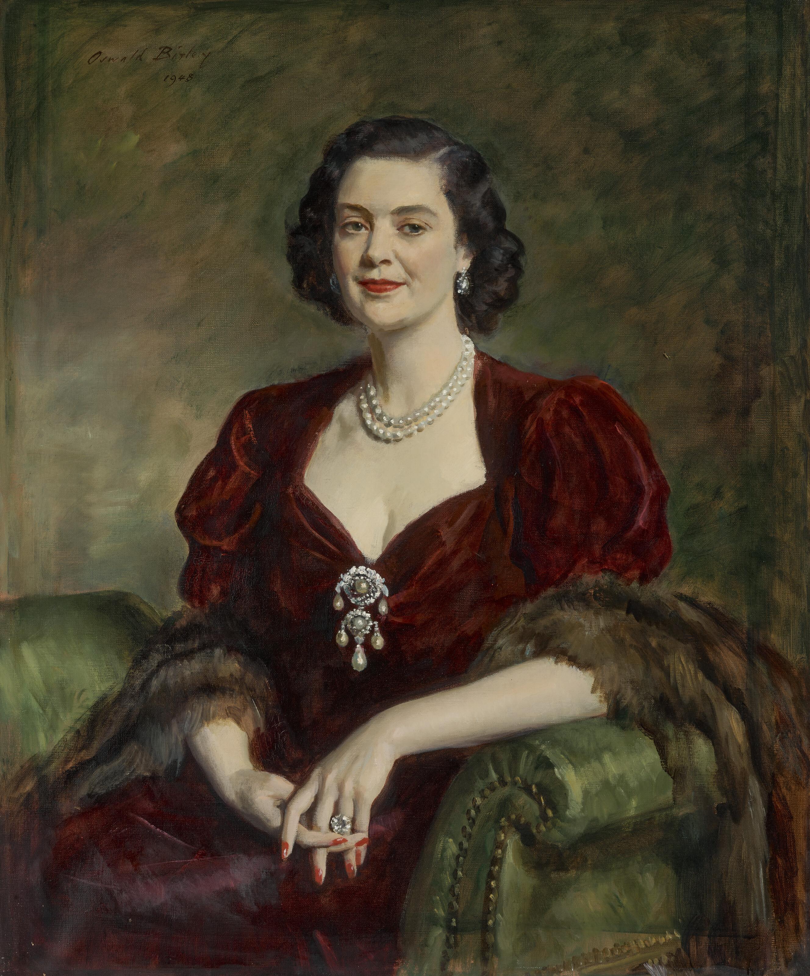 Sir Oswald Birley, R.A. - The Duchess of Roxburghe, Mary Innes-Ker (1915-2014)