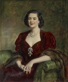 Sir Oswald Birley, R.A. - The Duchess of Roxburghe, Mary Innes-Ker (1915-2014)