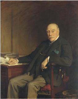 Sir Oswald Birley - Portrait of Charles Edward Barnett, seated