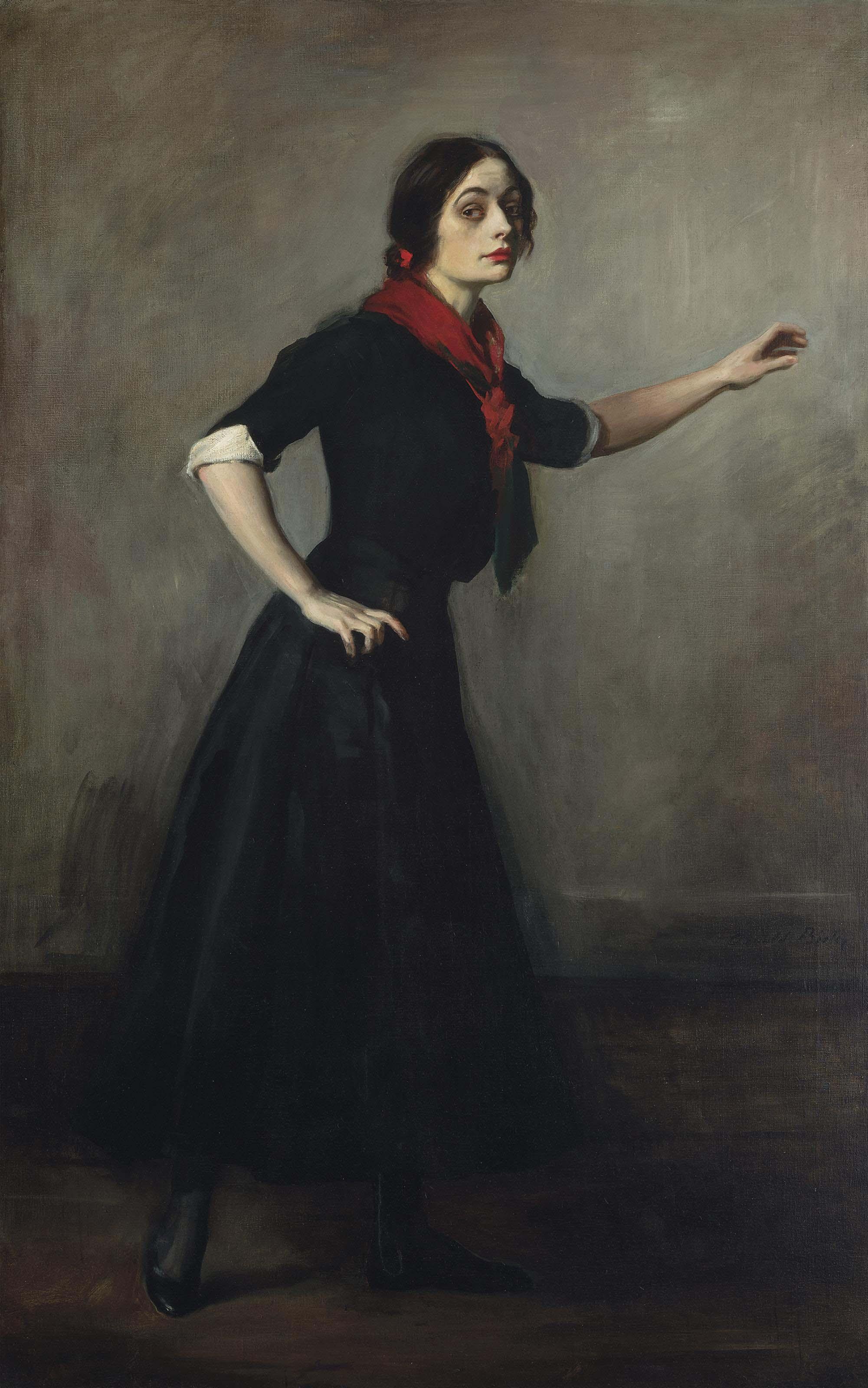 Sir Oswald Joseph Hornby Birley, R.O.I., R.P. - The apache dancer, Miss Beatrice Collins