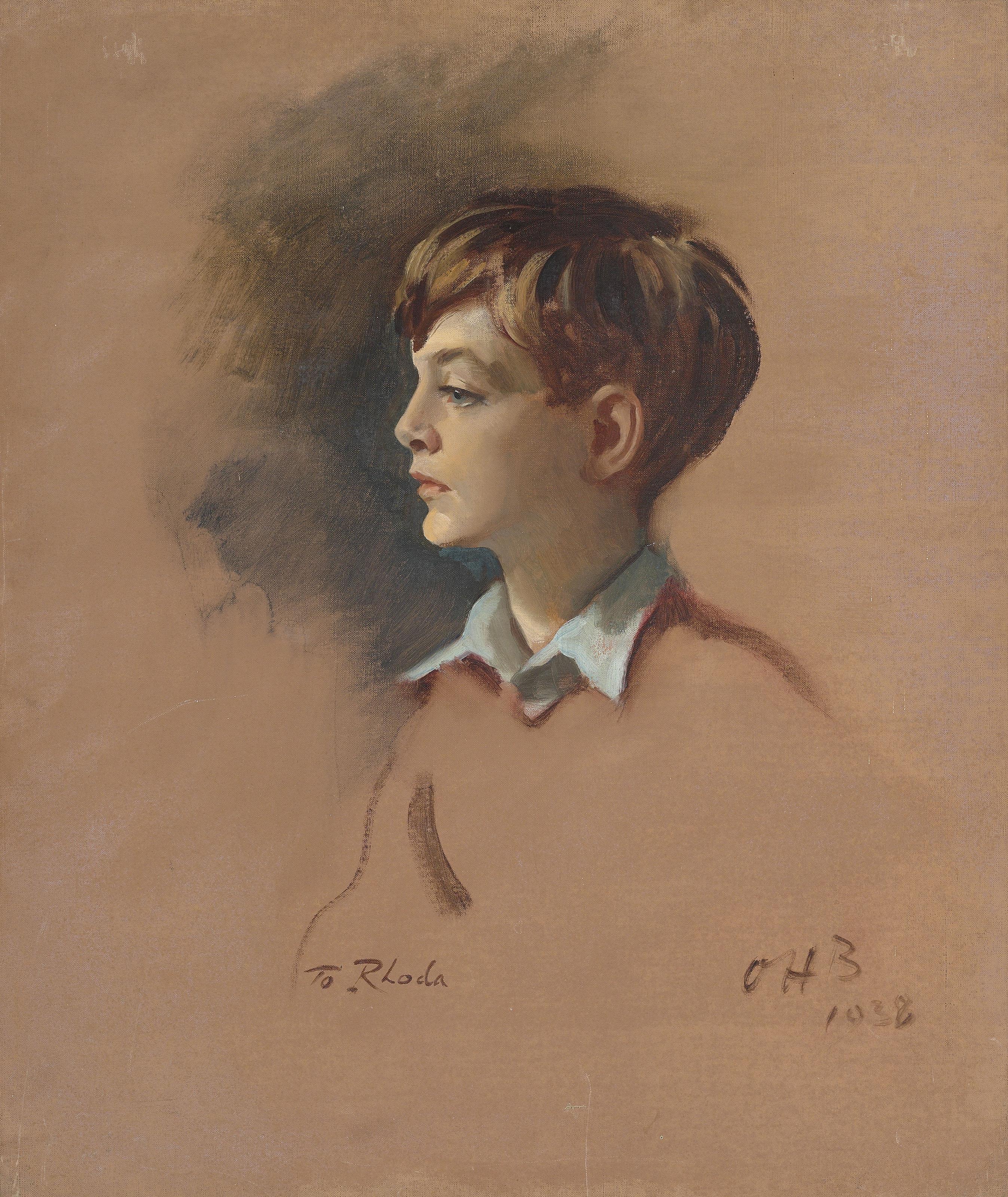 Sir Oswald Joseph Hornby Birley, R.P., R.O.I. - Portrait of Mark Birley (1930-2007), as a boy